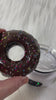 Donut, Chocolate Doughnut removable topper and lid for different size tumblers. Faux topper replacement lid. Tumbler top
