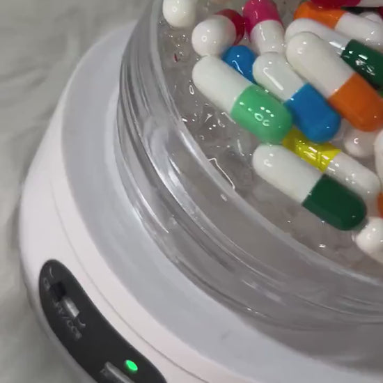 3D Pills Tumbler Topper: Removable Fake Pills Lid