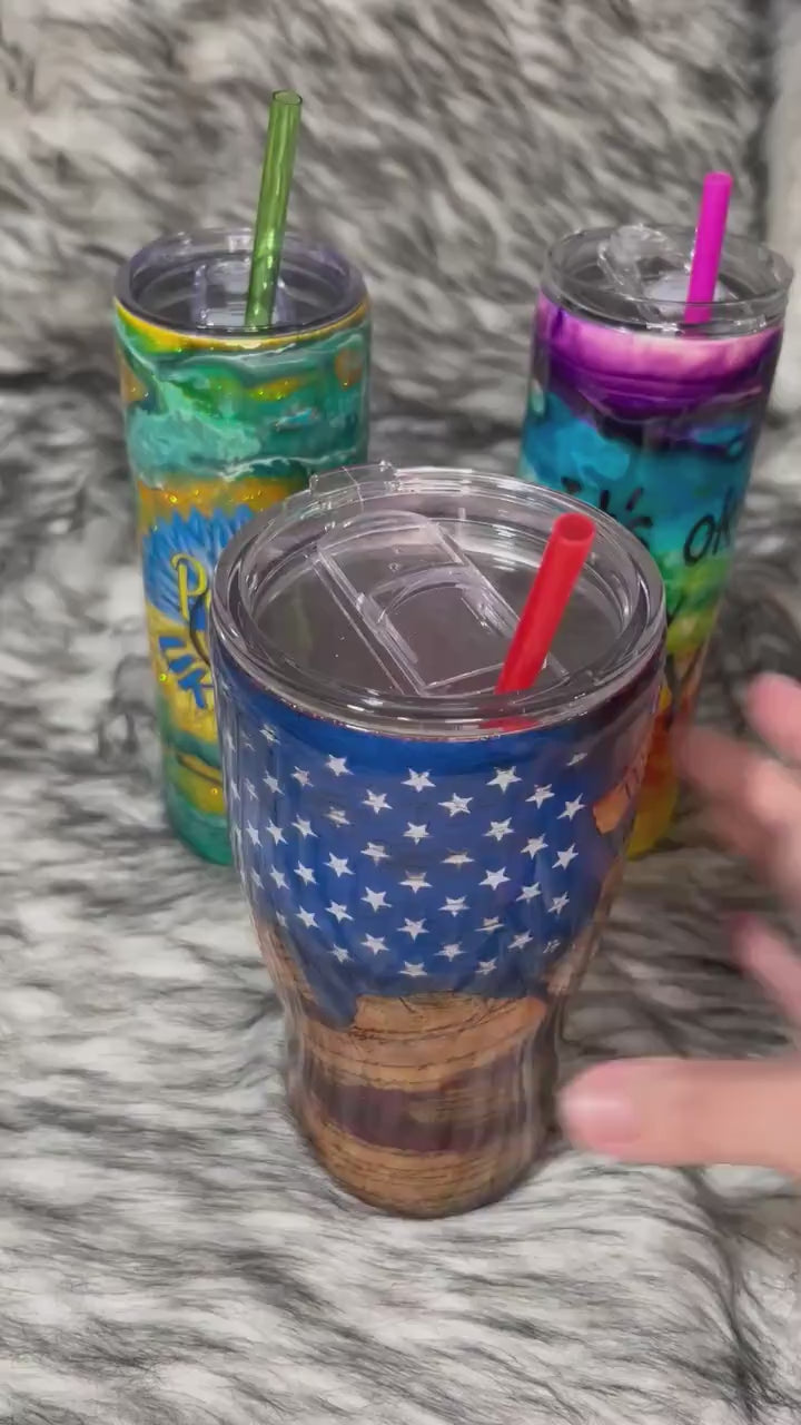Ready to ship Tumblers, We The People, Rainbow It’s ok to say gay and peace for Ukraine tumbler, last minute gifts.