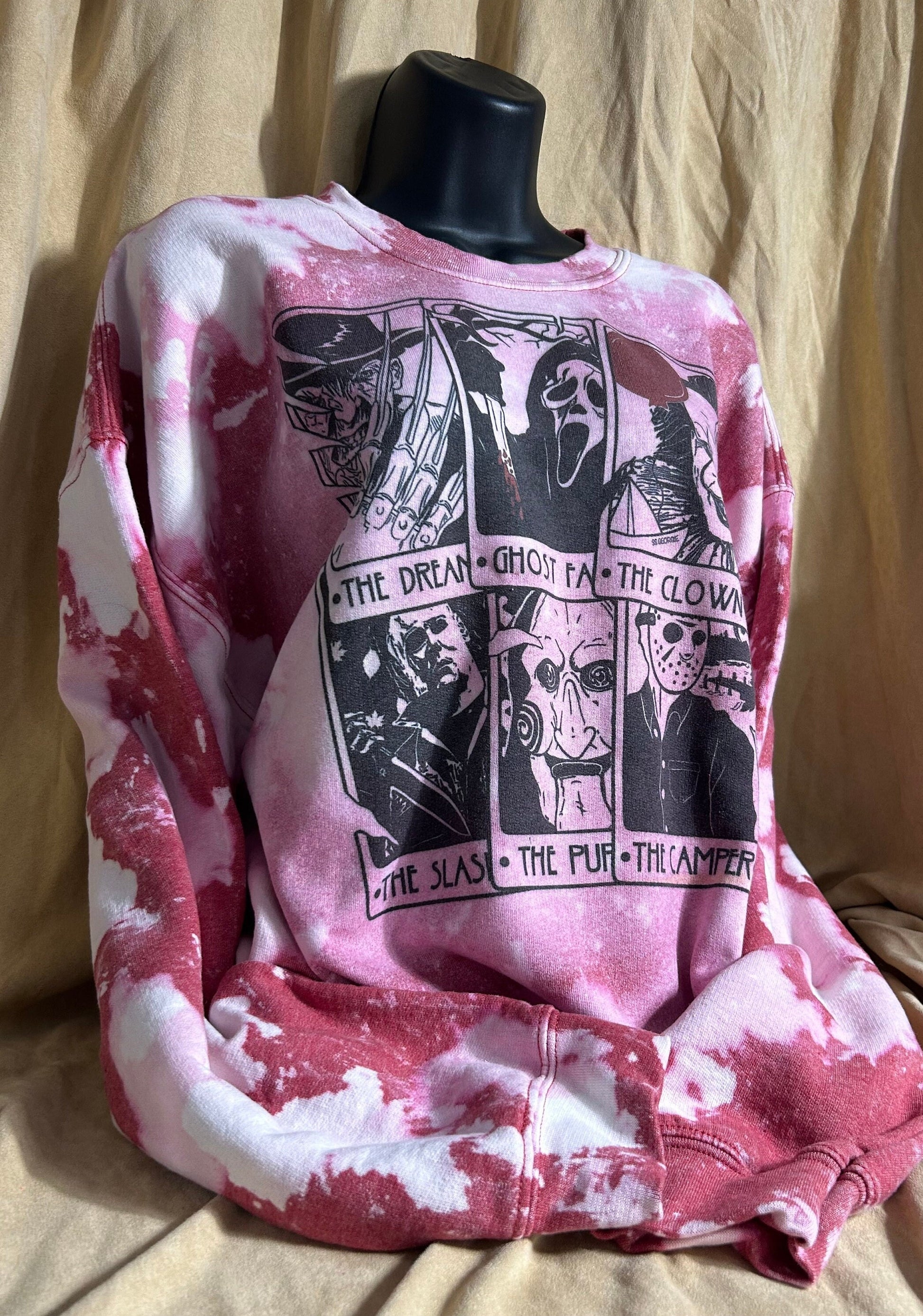 Horror Movies Distressed Sweater