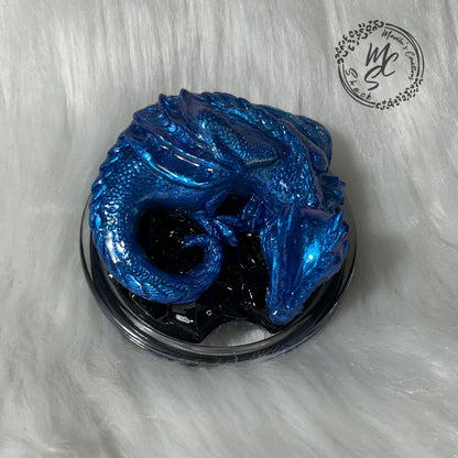 Dragon tumbler topper for 30oz curve, 32ozSlim, 20oz curve… removable dragons toppers in Blue or red but you can request any color